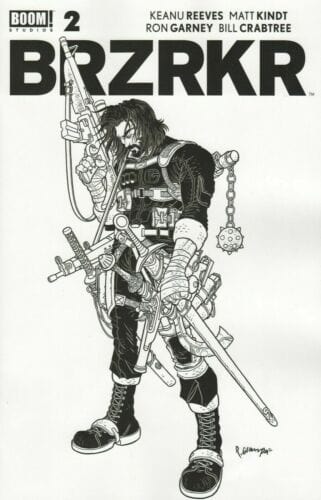 BOOM! STUDIOS COMIC BOOK BRZRKR #2 Secret B&W Variant