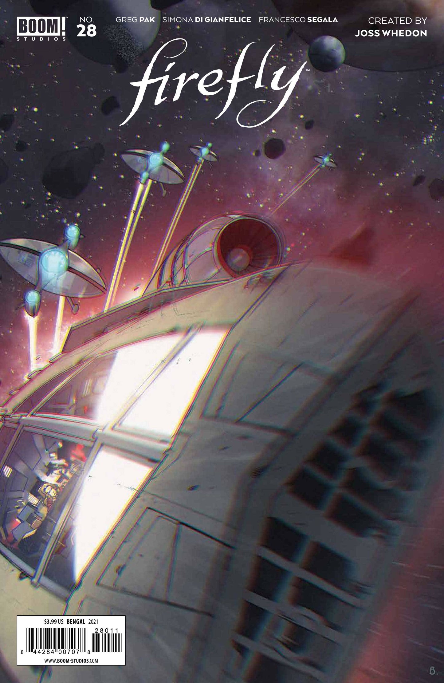 BOOM! STUDIOS COMIC BOOK FIREFLY #28 CVR A BENGAL