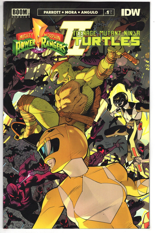 BOOM! STUDIOS COMIC BOOK Mmpr Teenage Mutant Ninja Turtles II #1 (Of 5) Cover B Connecting Variant 2 Mora