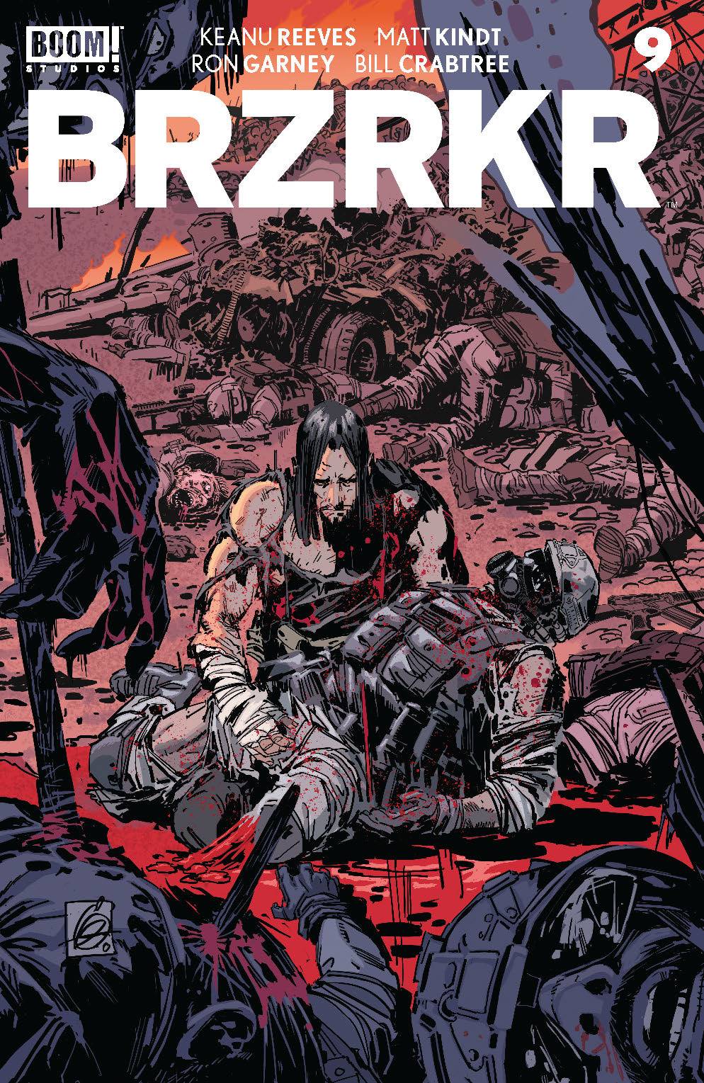 BOOM! STUDIOS COMIC BOOK VF/NM BRZRKR (BERZERKER) #9 (OF 12) CVR C GARNEY FOIL (MR)