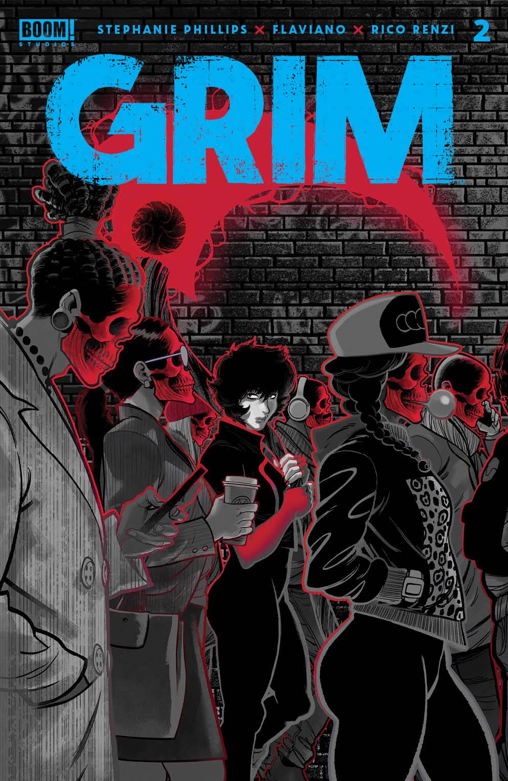 BOOM! STUDIOS COMIC BOOK VF/NM GRIM #2 2ND PTG FLAVIANO