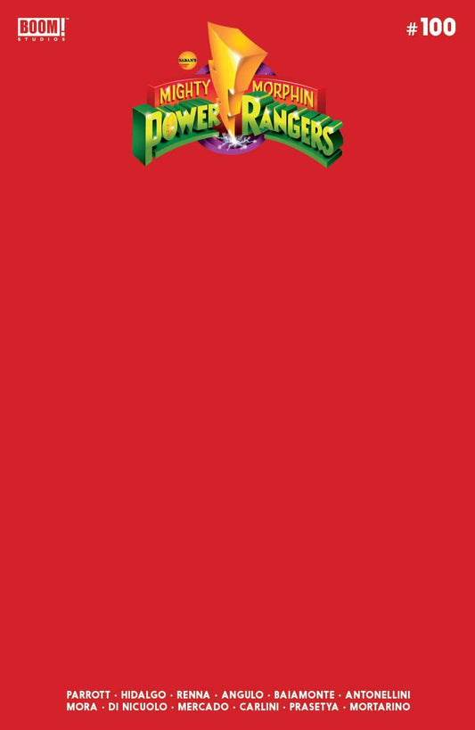 BOOM! STUDIOS COMIC BOOKS VF/NM MIGHTY MORPHIN POWER RANGERS #100 CVR D BLANK SKETCH VARIANT