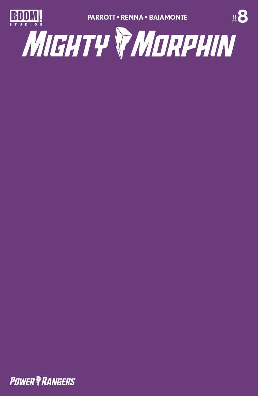 BOOM! STUDIOS Comics FINE MIGHTY MORPHIN #8 CVR C BLANK SKETCH CVR (C: 1-0-0)