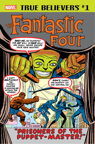 TRUE BELIEVERS FANTASTIC FOUR PUPPET MASTER #1 - Packrat Comics