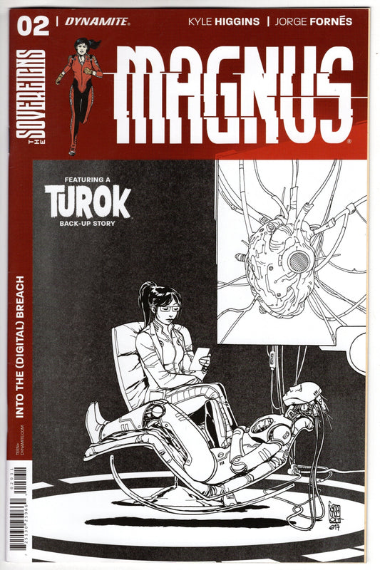 D. E. VF/NM MAGNUS #2 CVR C 10 COPY CAMUNCOLI B&W INCV (Net)