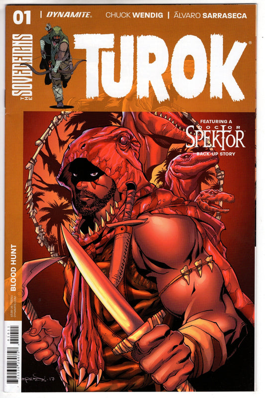 D. E. VF/NM TUROK #1 CVR A LOPRESTI