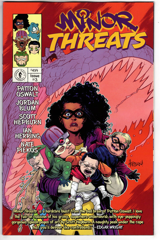 DARK HORSE COMICS COMIC BOOK Minor Threats #3 (Of 4) Cover A Hepburn