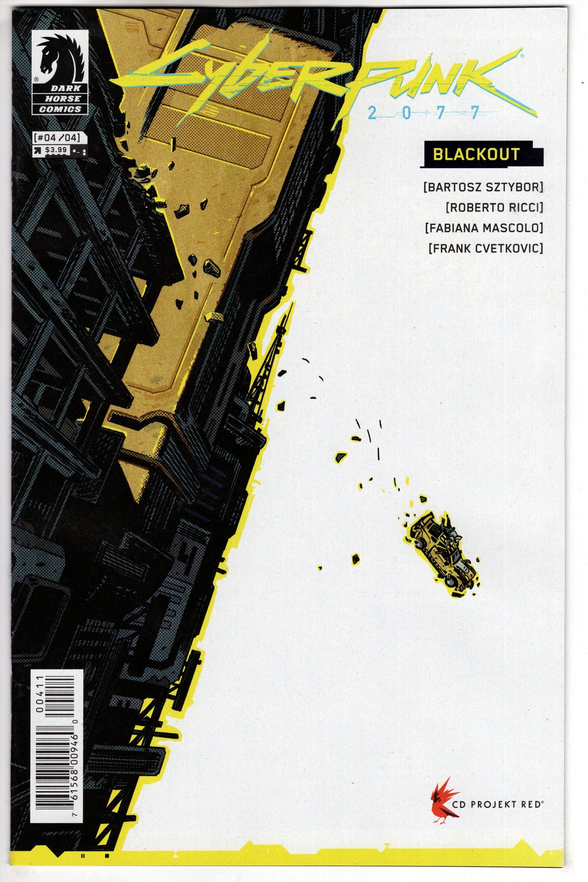 DARK HORSE COMICS COMIC BOOK VF/NM CYBERPUNK 2077 BLACKOUT #4 (OF 4) CVR A RICCI (MR)