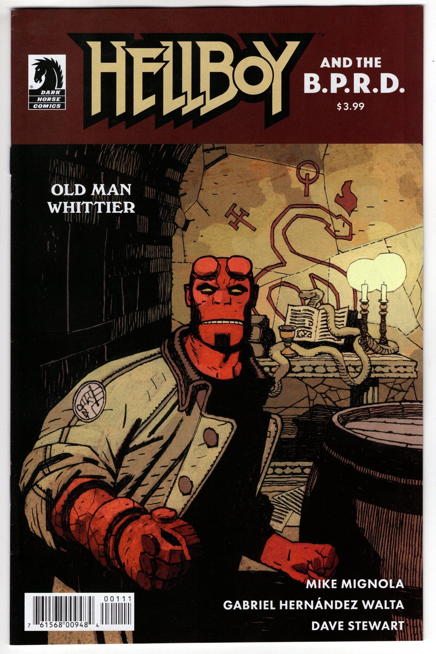 DARK HORSE COMICS COMIC BOOK VF/NM HELLBOY & BPRD OLD MAN WHITTIER ONE-SHOT CVR A WALTA
