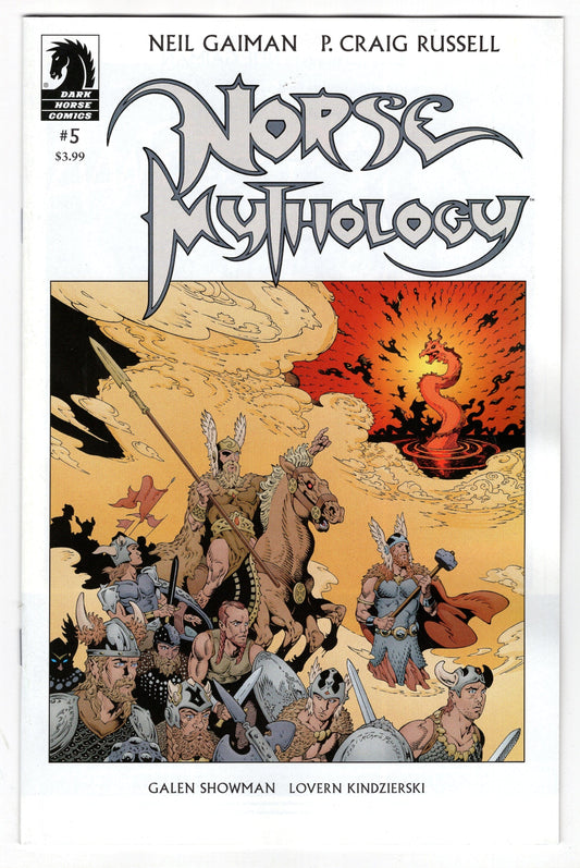 DARK HORSE COMICS COMIC BOOK VF/NM NORSE MYTHOLOGY III #5 (OF 6) CVR A RUSSELL (MR)