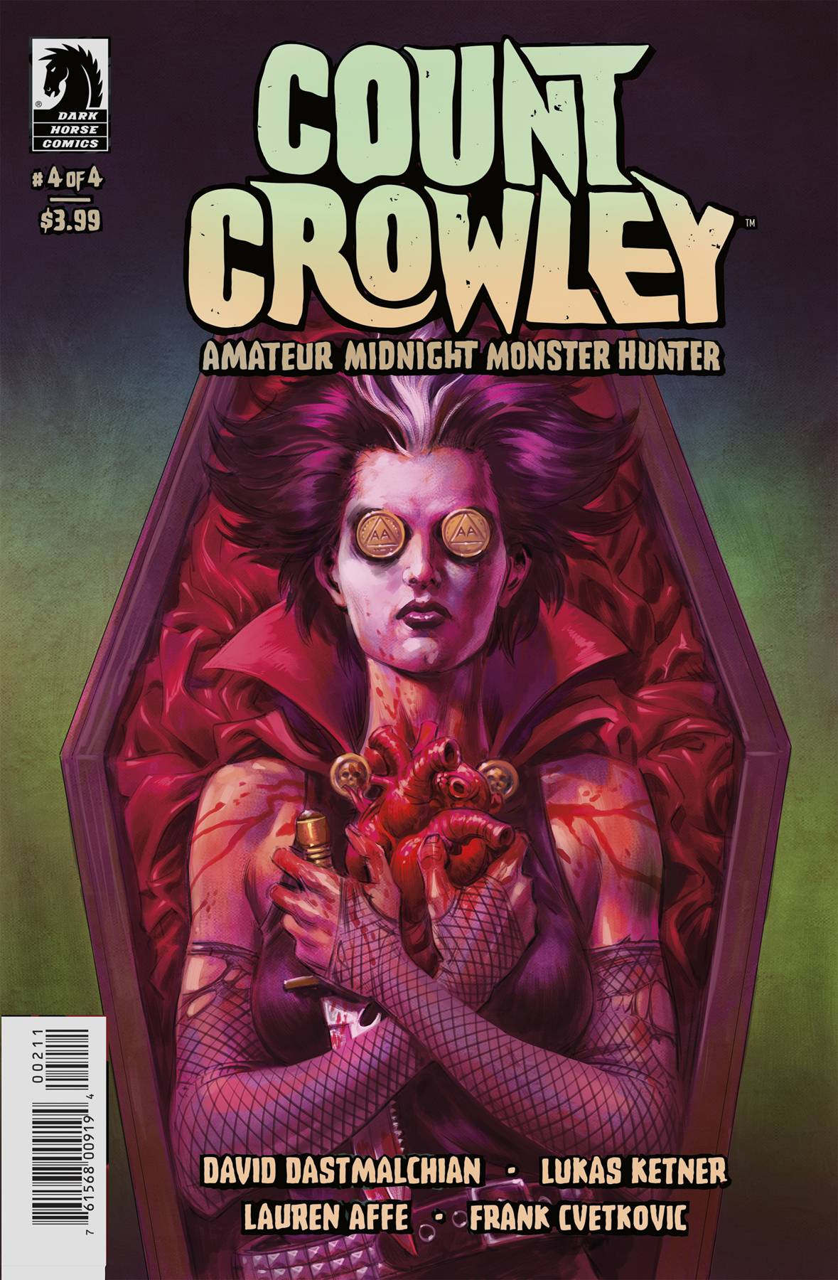 DARK HORSE COMICS COMIC BOOKS COUNT CROWLEY AMATEUR MIDNIGHT MONSTER HUNTER #4 (OF 4)