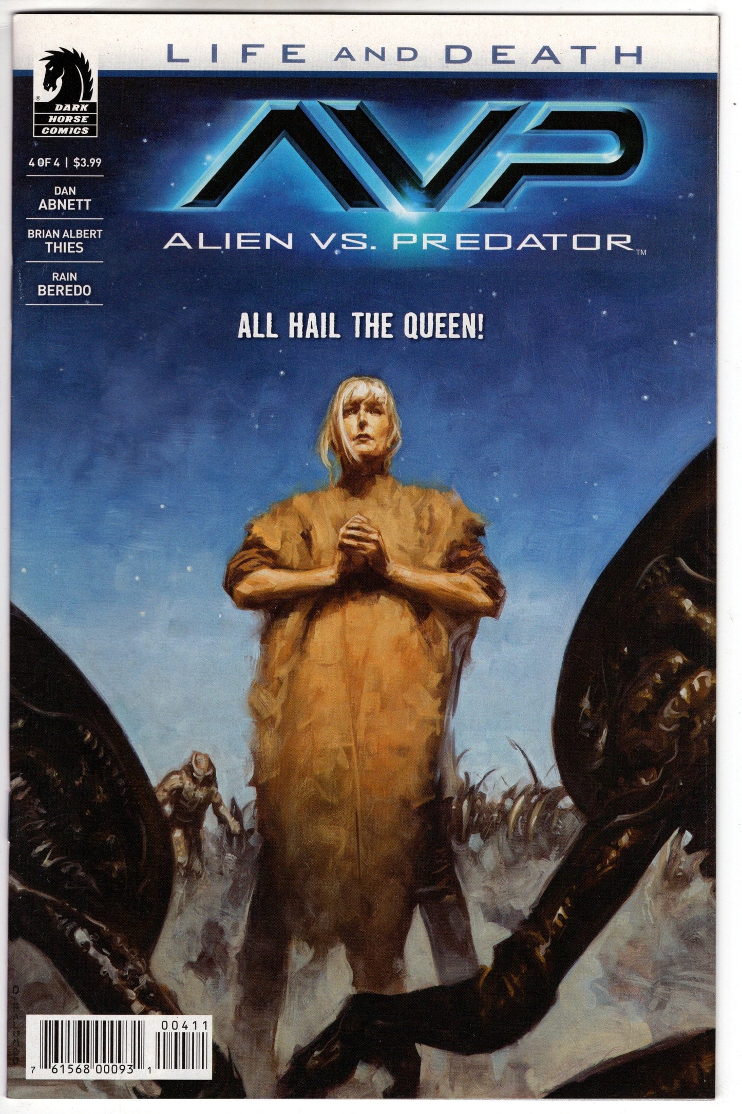 DARK HORSE COMICS VF/NM ALIENS VS PREDATOR LIFE AND DEATH #4