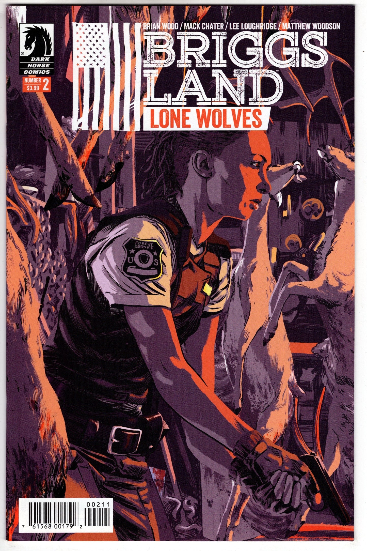 DARK HORSE COMICS VF/NM BRIGGS LAND LONE WOLVES #2