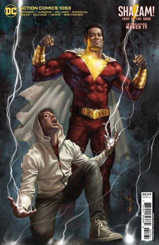 DC Comics COMIC BOOK Action Comics #1053 Cover D Lucio Parrillo Shazam Fury Of The Gods Movie Card Stock Variant