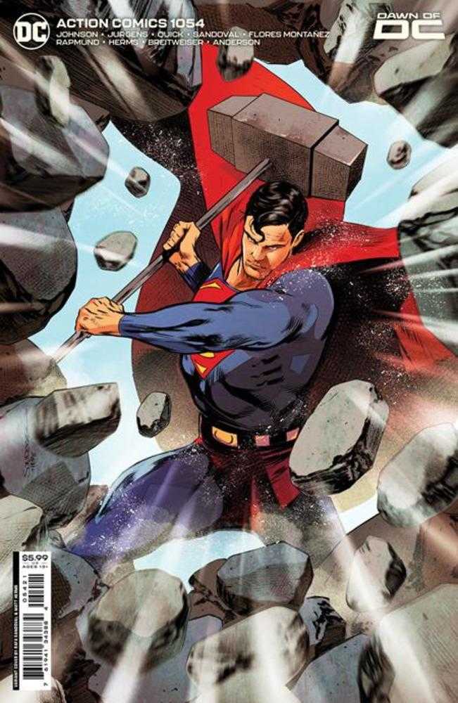 DC Comics COMIC BOOK Action Comics #1054 Cover B Rafa Sandoval Card Stock Variant