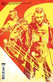 DC COMICS COMIC BOOK ACTION COMICS 2021 ANNUAL #1 CVR B VALENTINE DE LANDRO CARD STOCK VAR
