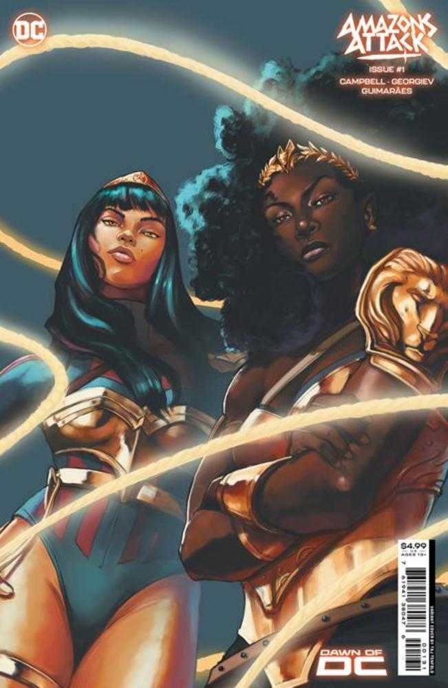 DC Comics COMIC BOOK Amazons Attack #1 Cover C Taj Tenfold Card Stock Variant