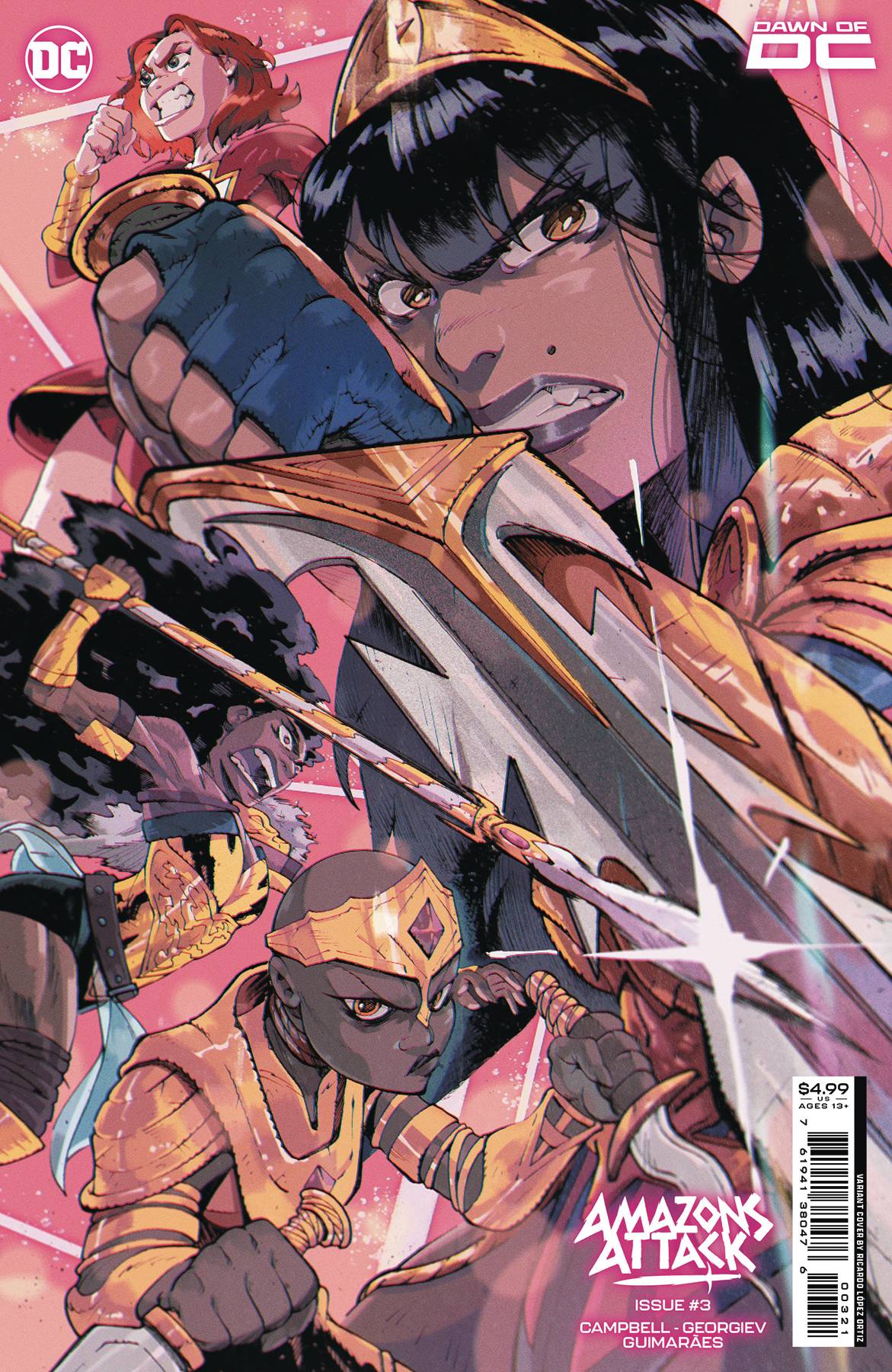 DC COMICS COMIC BOOK AMAZONS ATTACK #3 CVR B RICARDO LOPEZ ORTIZ CSV