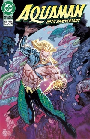 DC Comics COMIC BOOK Aquaman 80th Anniversary 100-Page Super Spectacular #1 (One Shot) Cover G Yvel Guichet 1990s Variant