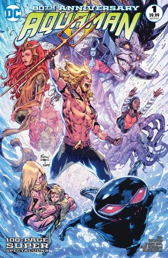 DC Comics COMIC BOOK Aquaman 80th Anniversary 100-Page Super Spectacular #1 (One Shot) Cover I Robson Rocha 2010s Variant