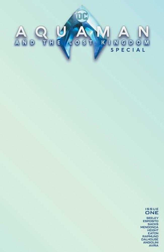 DC Comics COMIC BOOK Aquaman And The Lost Kingdom Special #1 (One Shot) Cover D Blank Card Stock Variant
