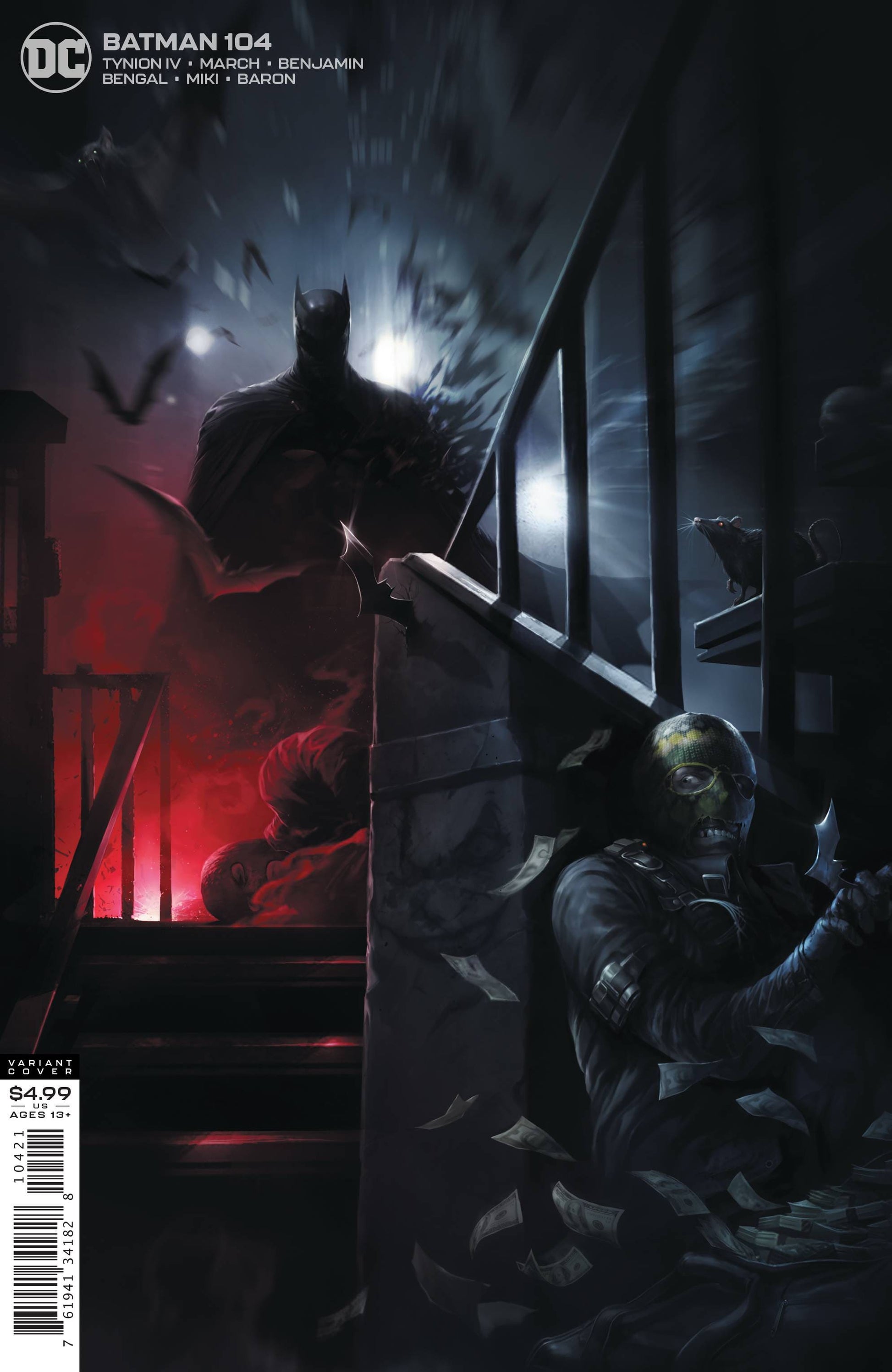 DC COMICS COMIC BOOK BATMAN #104 CARD STOCK FRANCESCO MATTINA VAR