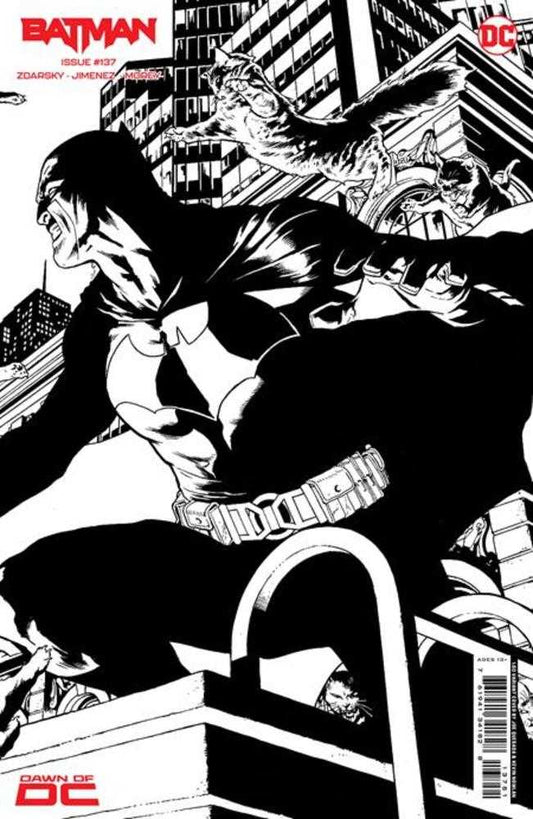 DC Comics COMIC BOOK Batman #137 Cover G 1 in 50 Joe Quesada Black & White Connecting Card Stock Variant (Batman Catwoman The Gotham War)