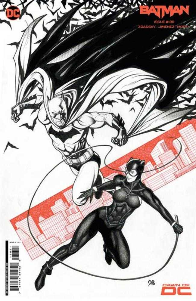 DC Comics COMIC BOOK Batman #138 Cover E 1 in 50 Frank Cho Black & White Card Stock Variant (Batman Catwoman The Gotham War)