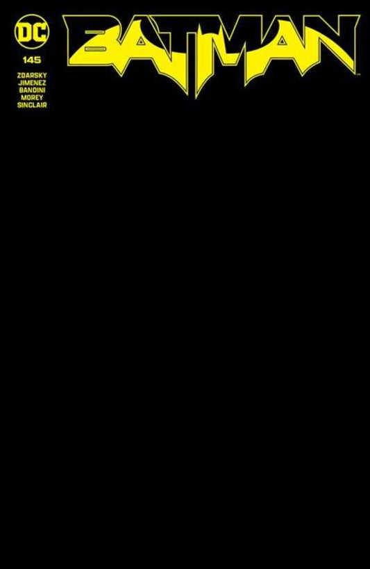 DC Comics COMIC BOOK Batman #145 Cover F Black Blank Card Stock Variant