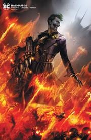 DC COMICS COMIC BOOK BATMAN #95 CARD STOCK F MATTINA VAR ED JOKER WAR