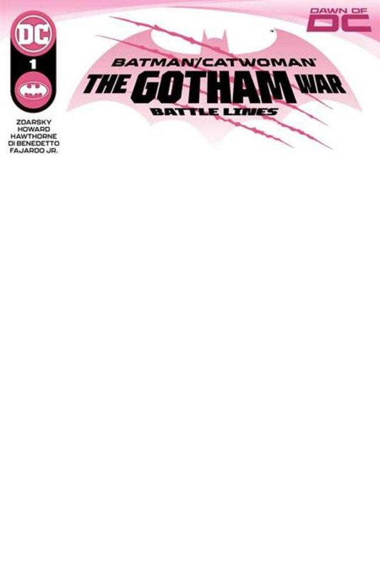 DC Comics COMIC BOOK Batman Catwoman The Gotham War Battle Lines #1 (One Shot) Cover D Blank Card Stock Variant