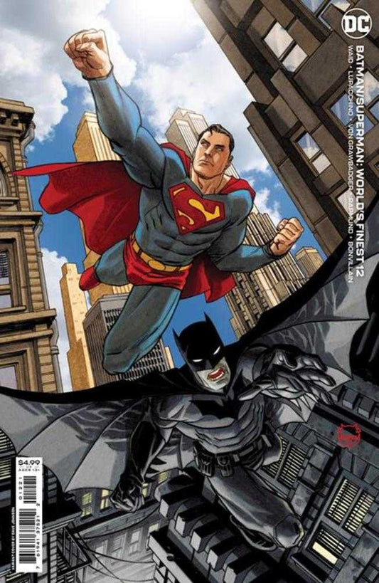 DC Comics COMIC BOOK Batman Superman Worlds Finest #12 Cover B Dave Johnson Card Stock Variant