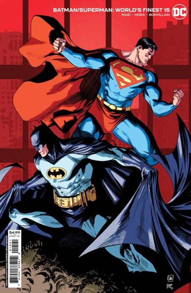 DC Comics COMIC BOOK Batman Superman Worlds Finest #15 Cover B Daniel Sampere & Bruno Redondo Card Stock Variant