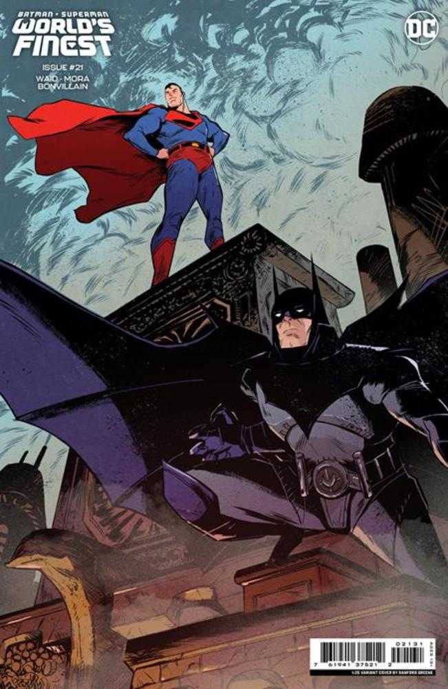 DC Comics COMIC BOOK Batman Superman Worlds Finest #21 Cover E 1 in 25 Sanford Greene Card Stock Variant