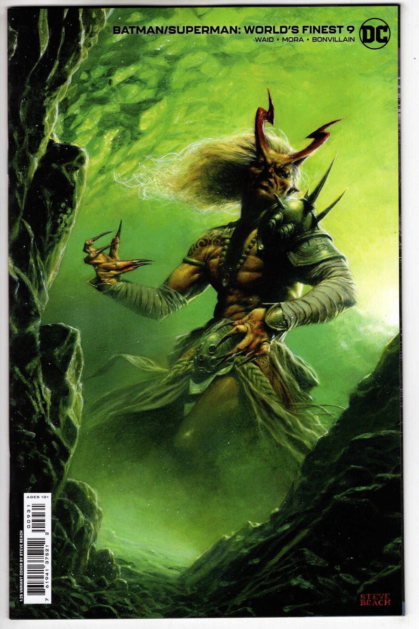 DC Comics COMIC BOOK Batman Superman Worlds Finest #9 Cover D 1 in 25 Steve Beach Card Stock Variant