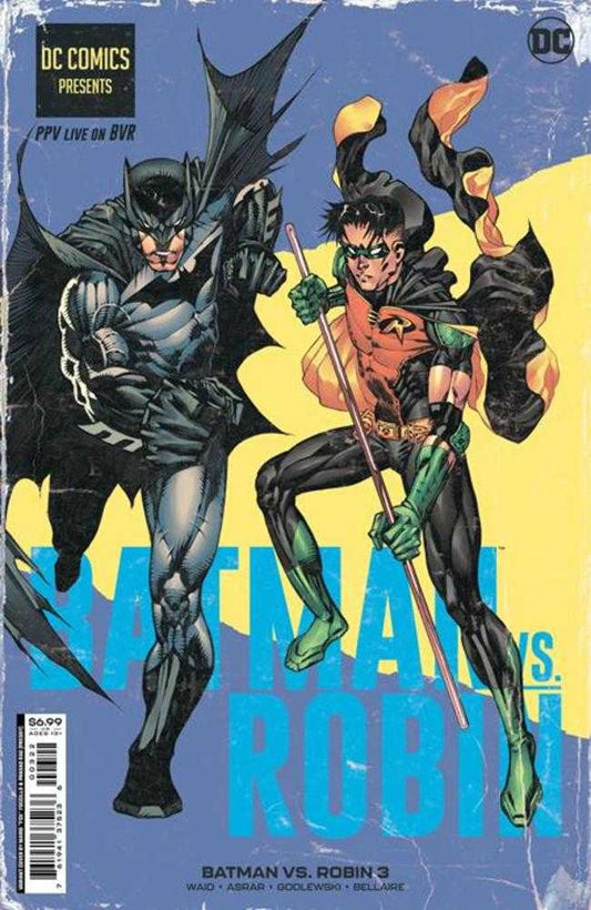 DC Comics COMIC BOOK Batman vs Robin #3 (Of 5) Cover J Mario Fox Foccillo Fight Poster Batman vs Robin Card Stock Variant