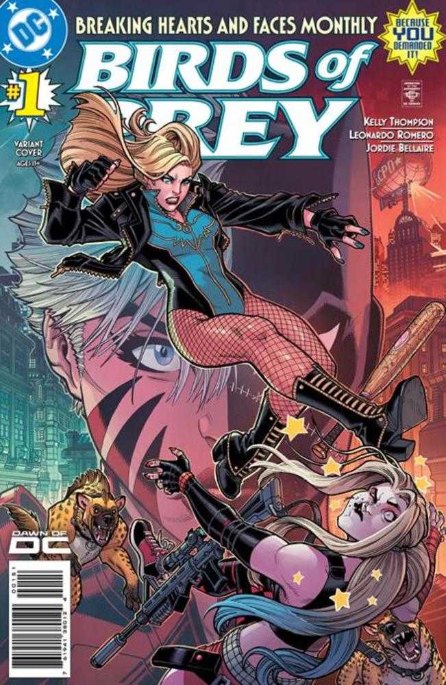 DC Comics COMIC BOOK Birds Of Prey #1 Cover F 1 in 25 Nick Bradshaw Card Stock Variant