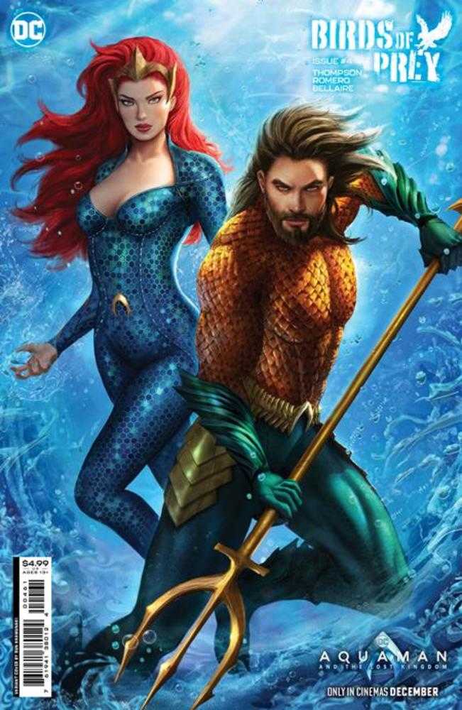 DC Comics COMIC BOOK Birds Of Prey #4 Cover D Sun Khamunaki Aquaman And The Lost Kingdom Card Stock Variant