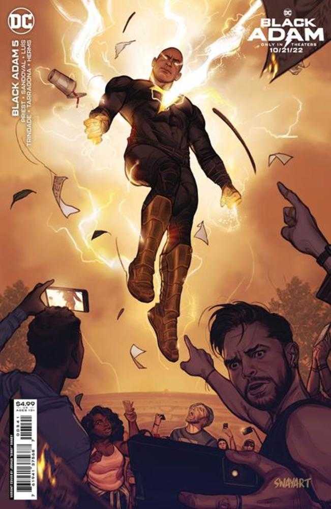 DC Comics COMIC BOOK Black Adam #5 Cover D Joshua Sway Swaby Black Adam Movie Card Stock Variant