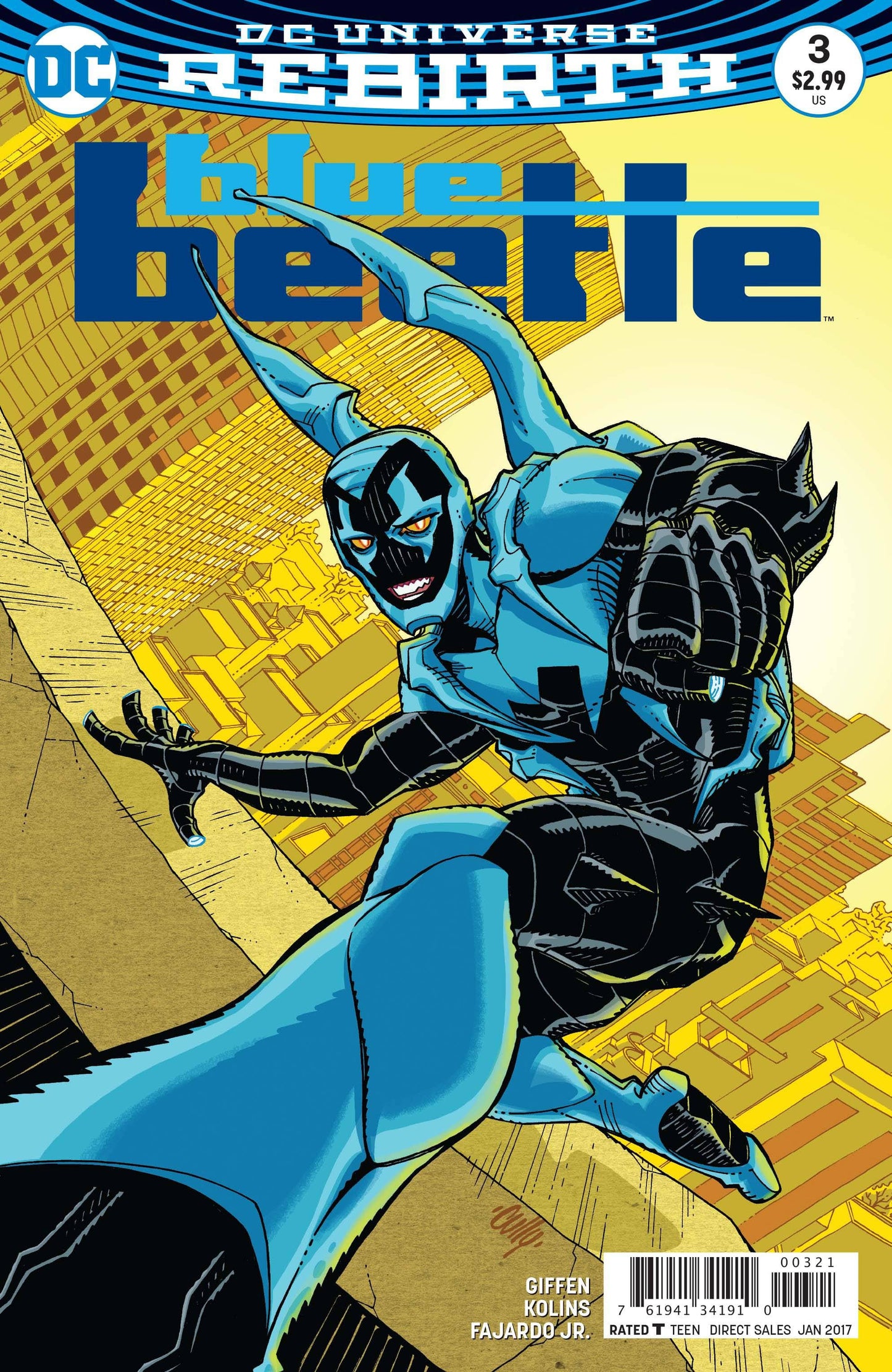 DC COMICS COMIC BOOK BLUE BEETLE #3 VAR ED