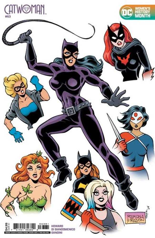 DC Comics COMIC BOOK Catwoman #63 Cover H Ramona Fradon Womens History Month Card Stock Variant