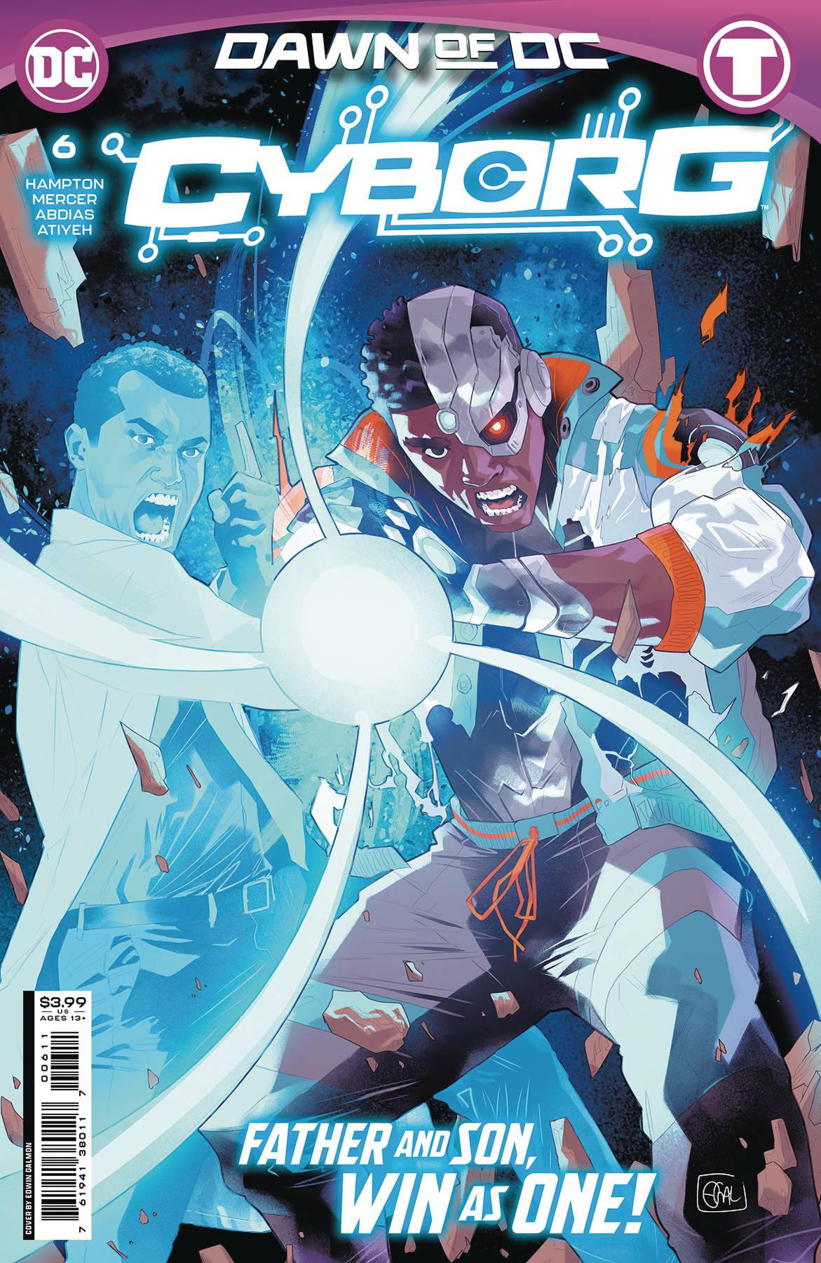DC COMICS COMIC BOOK CYBORG #6 (OF 6) CVR A EDWIN GALMON