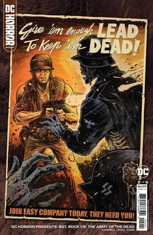 DC Comics COMIC BOOK DC Horror Presents Sgt Rock vs The Army Of The Dead #2 (Of 6) Cover B Francesco Francavilla Card Stock Variant (Mature)