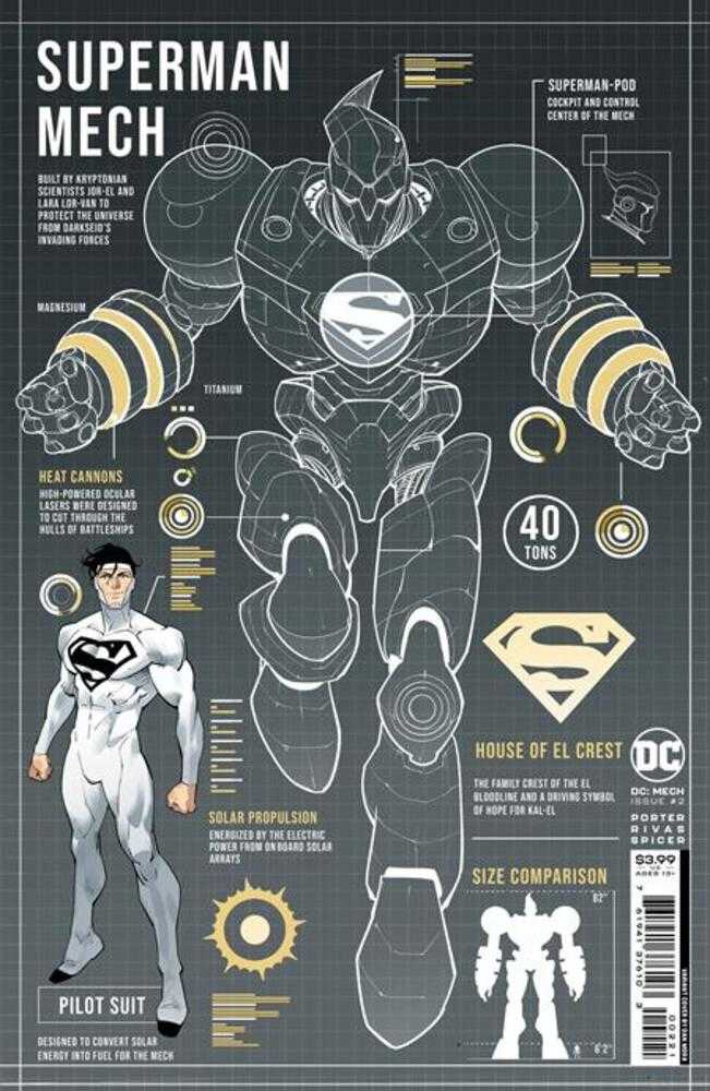 DC Comics COMIC BOOK DC Mech #2 (Of 6) Cover B Dan Mora Card Stock Variant