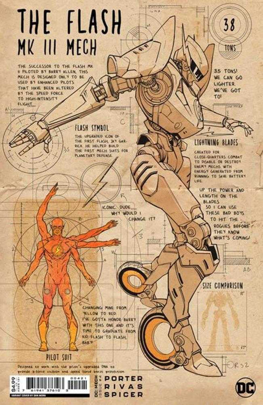 DC Comics COMIC BOOK DC Mech #4 (Of 6) Cover B Dan Mora Card Stock Variant