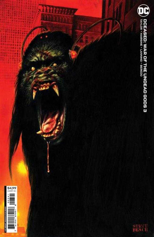 DC Comics COMIC BOOK Dceased War Of The Undead Gods #3 (Of 8) Cover D 1 in 25 Steve Beach Card Stock Variant