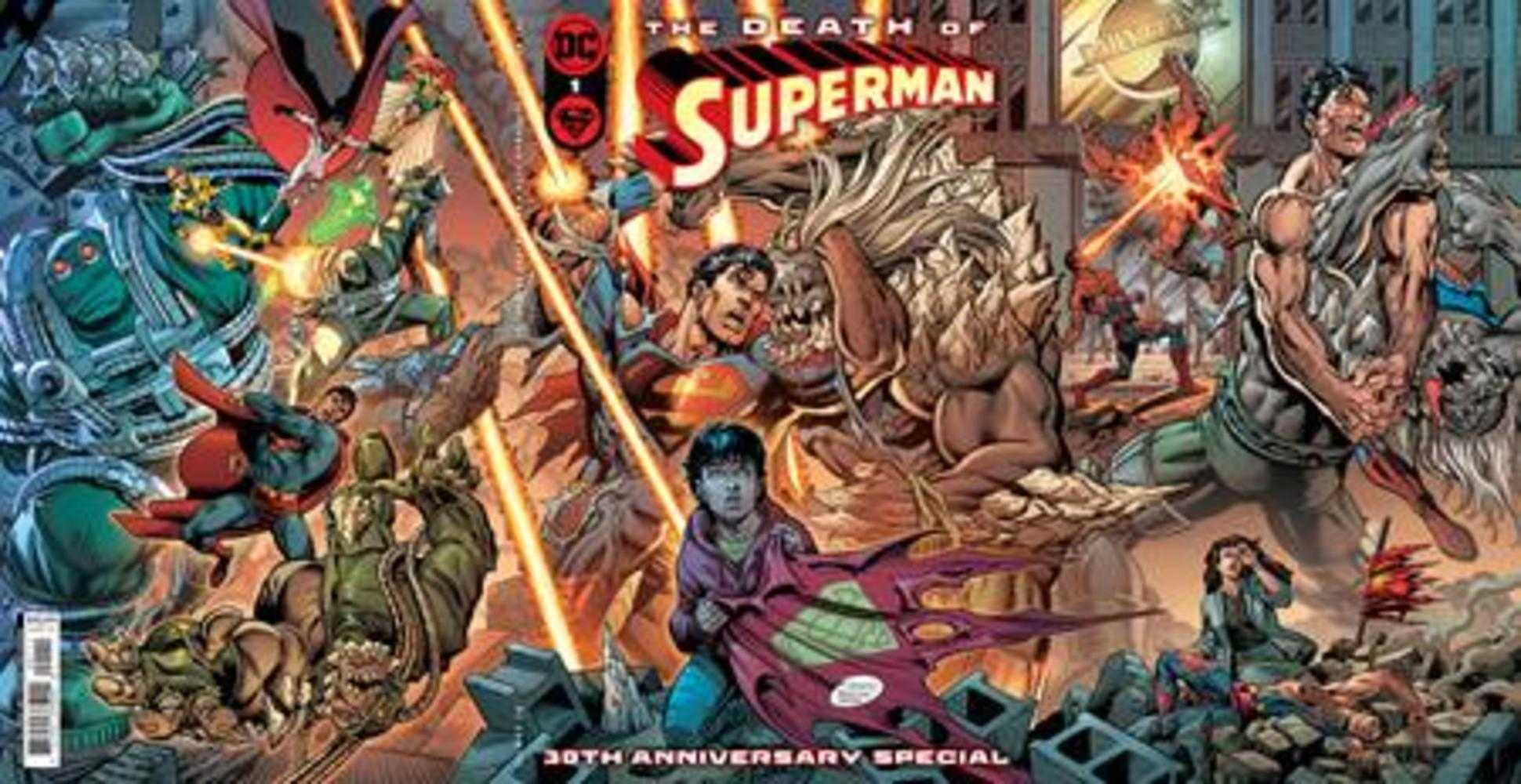 DC Comics COMIC BOOK Death Of Superman 30th Anniversary Special #1 (One-Shot) Cover A Dan Jurgens & Brett Breeding Gatefold Cover