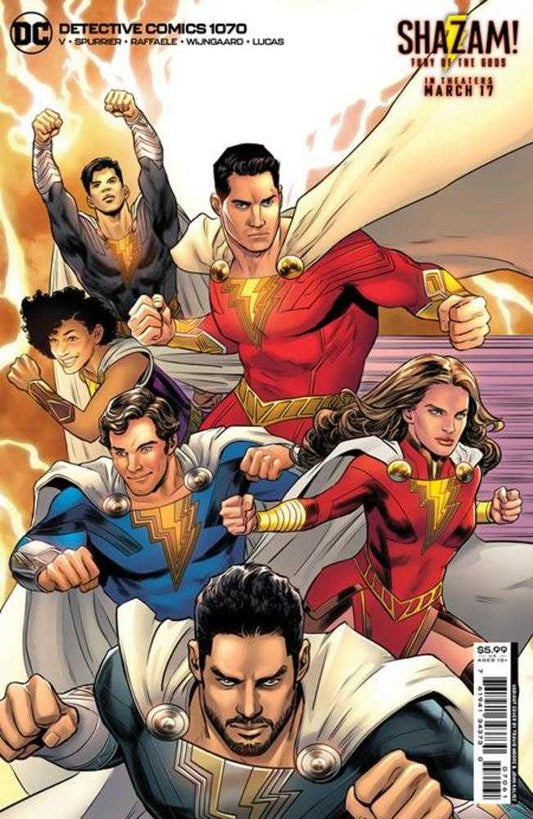 DC Comics COMIC BOOK Detective Comics #1070 Cover D Travis Moore Shazam Fury Of The Gods Movie Card Stock Variant