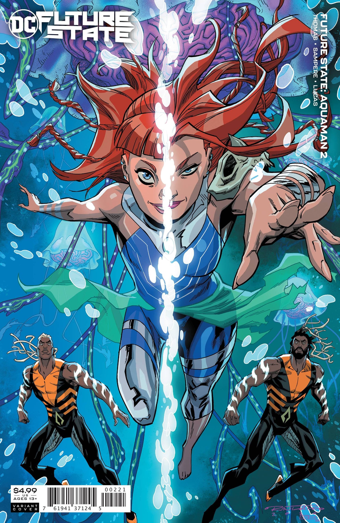 DC COMICS COMIC BOOK FUTURE STATE AQUAMAN #2 CARDSTOCK VAR ED