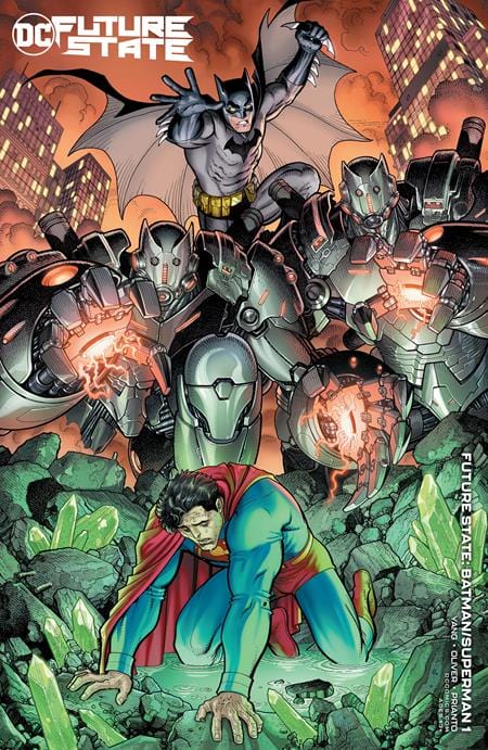 DC COMICS COMIC BOOK FUTURE STATE BATMAN SUPERMAN #1 CARD STOCK VAR ED